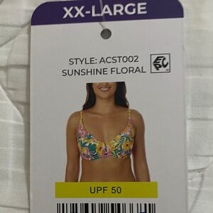 Anne Cole Sunshine Floral Bikini - Pink and Yellow
